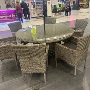 Rattan Six Seater Set