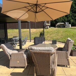 4 seater delux recliner set