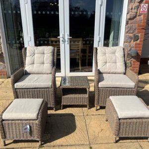 Delux bistro recliner set