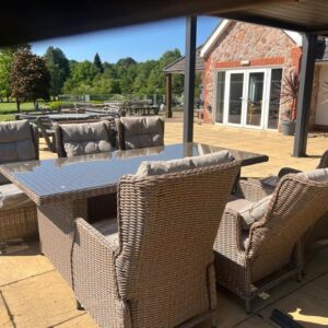 Six seater rectangle delux set